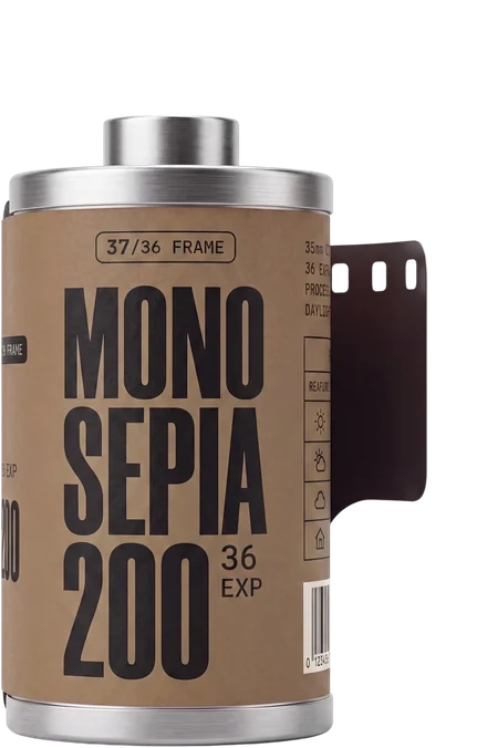 MONO SEPIA 200 35mm canister